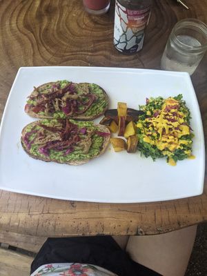 Avocado Toast at Naked Foods in Nosara