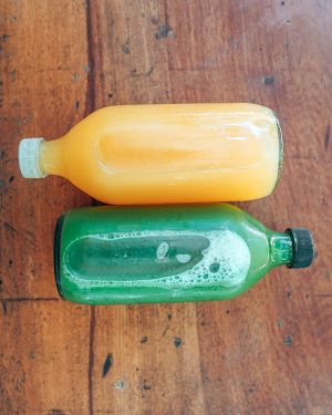 100% Organic Cold-Pressed Juice at Naked Foods in Nosara