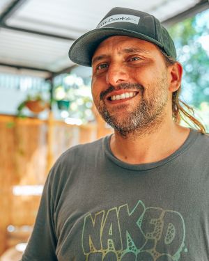 Owner + Chef JP at Naked Foods in Nosara