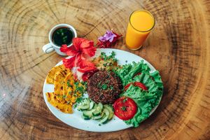 Desayuno at Naked Foods in Nosara