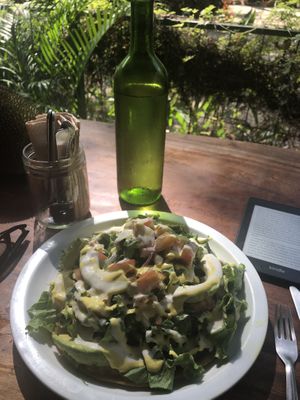 Avocado, kale, tomatoes  at Naked Foods in Nosara