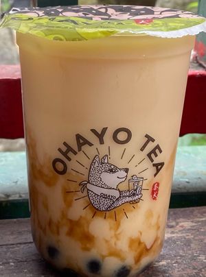 Jasmine green teaaaaa 🌿💗 at Ohayo Tea in Manchester