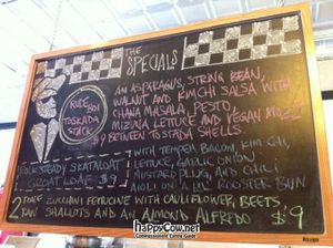 our Specials board varies daily at Bartertown Diner in Grand Rapids