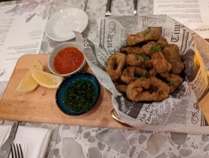 Crispy "Calamari" at Coletta in New York City