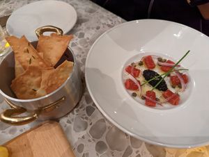 "Tuna" Crudo at Coletta in New York City