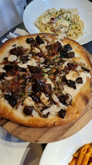 Wild mushroom truffle pizza 😋 at Coletta in New York City