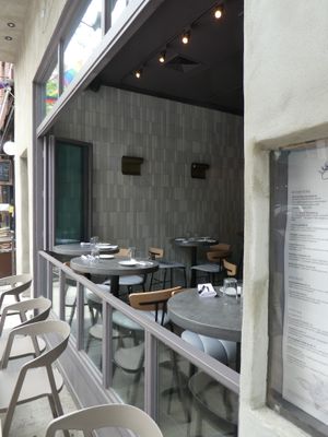 From outside at Coletta in New York City