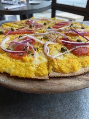 Saffron Potato Gluten Free Pizza  at Coletta in New York City