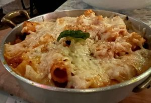 Baked Rigatoni Bolognese at Coletta in New York City