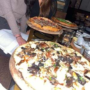 Gluten free mushroom truffle pizza  at Coletta in New York City
