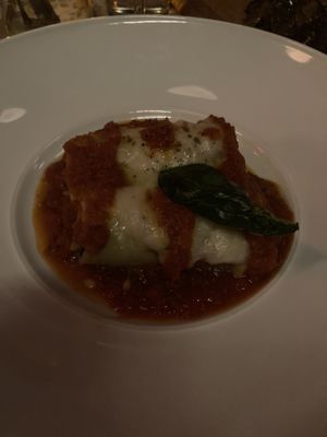 Eggplant lasagna  at Coletta in New York City