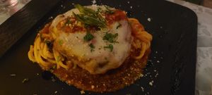 Chik'n parmigiana at Coletta in New York City