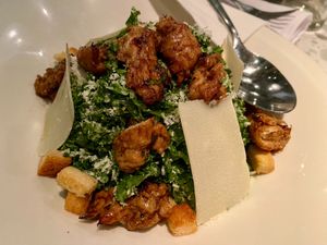 Chicken caesar salad at Coletta in New York City