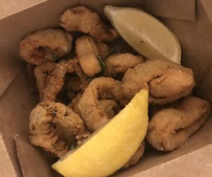 Mushroom calamari   at Coletta in New York City