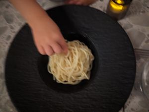 Kids' spaghetti at Coletta in New York City