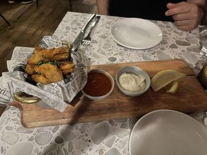 fried artichokes  at Coletta in New York City