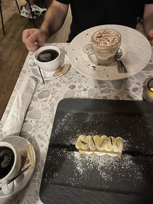 Sicilian cake and tiramisu  at Coletta in New York City