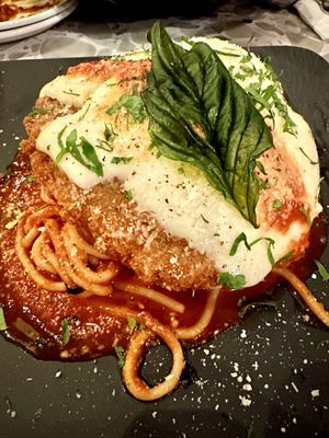 Chicken Parmigiana & Spaghetti  at Coletta in New York City