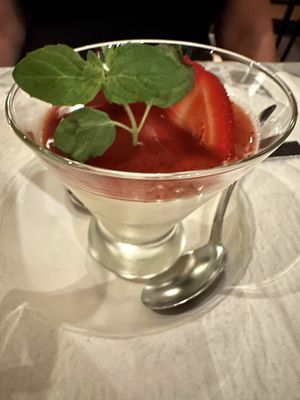 Strawberry Panna Cotta  at Coletta in New York City