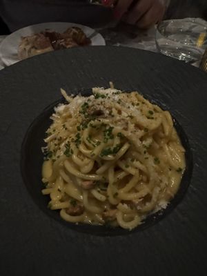 Spaghetti carbonara   at Coletta in New York City