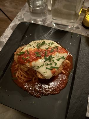 Chicken Parmigiana  #Veganuary at Coletta in New York City