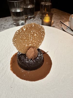 Chocolate and lavender cake   at Coletta in New York City