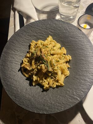 Mushroom pasta   at Coletta in New York City