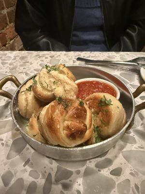 Garlic knots  at Coletta in New York City