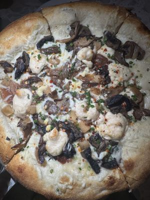 Truffle mushroom pizza  at Coletta in New York City
