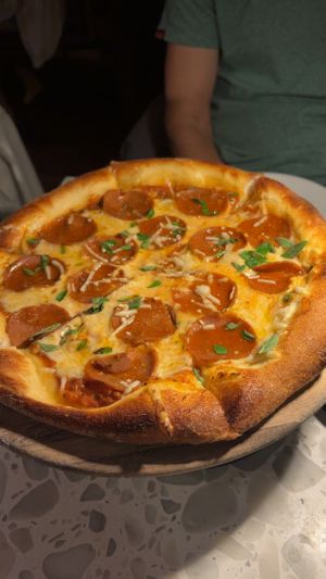 The best pepperoni pizza ever yumm  at Coletta in New York City