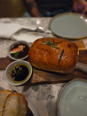 Olive focaccia at Coletta in New York City