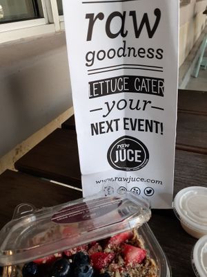 Big Berry Omega Crunch without the Honey .... perfect!!! at Raw Juce in Fort Lauderdale