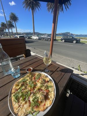 Great view from outside seats   at Stoked in Whitianga