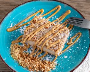 Date Salted Caramel Cheezecake at Gratefuel Cafe in Fort Lauderdale