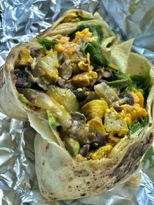 Breakfast burrito w/ Tofu scramble  at Gratefuel Cafe in Fort Lauderdale