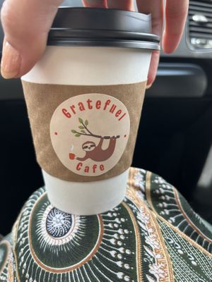 Hot coffee   at Gratefuel Cafe in Fort Lauderdale