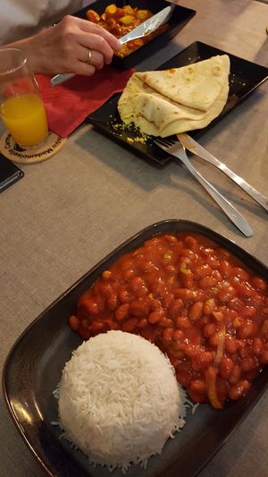Vegan beans & vegan roti masala at Mademoiselle Carmen Louise in Goeppingen