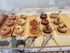 Assorted Donuts at Purple Horseshoe Baking in Oakville