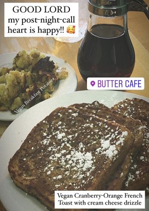 Seasonal vegan options  at Butter Cafe in Dayton