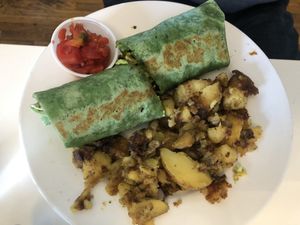 Vegan breakfast burrito   at Butter Cafe in Dayton