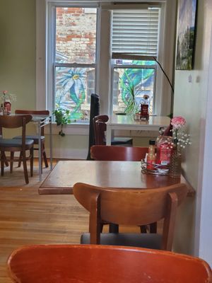 View from my table at Butter Cafe in Dayton