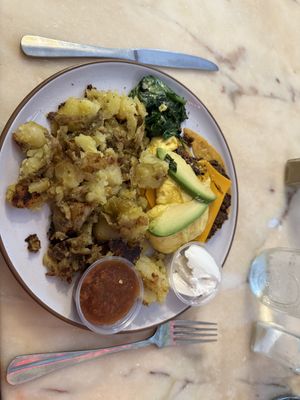 Vegan huevos rancheros   at Butter Cafe in Dayton