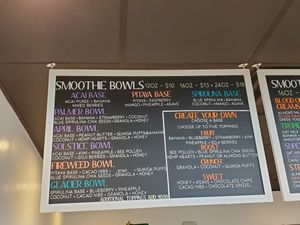 Bowl menu at The Fern AK in Palmer