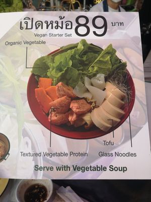 Comes with soup at Arelom D D Organic Bistro in Bangkok