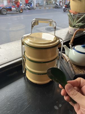 food tower   at Arelom D D Organic Bistro in Bangkok