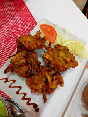 Pakoras at Namaste Restaurante in Bilbao