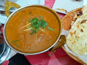 Curry de lentejas picante at Namaste Restaurante in Bilbao