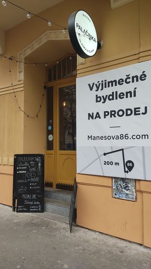 Exterior at Palačinka in Prague