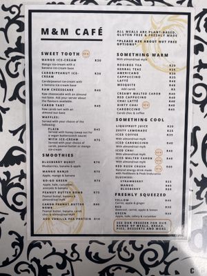   at M & M Cafe in Cape Town