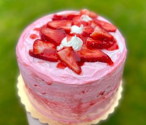Strawberry swirl cake  at The Sweet Botanist Plant Based - Cloud Kitchen in Dallastown